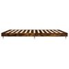 vidaXL Bettgestell ohne Matratze R&auml;uchereiche 200x200 cm Holzwerkstoff