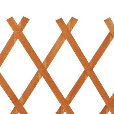 vidaXL Garten-Rankzaun Orange 120x90 cm Massivholz Tanne