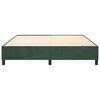 vidaXL Boxspringbettgestell Dunkelgr&uuml;n 160x200 cm Samt