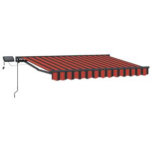 vidaXL Manueller Markisenrahmen mit LEDs 3 x 2,5 m