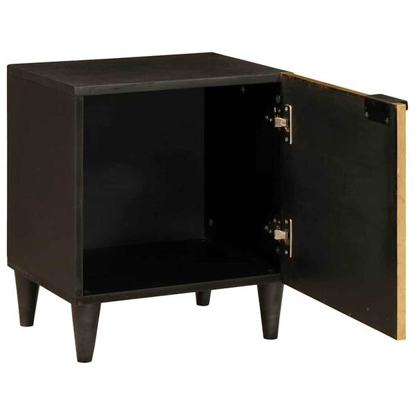 vidaXL Nachttisch 2 pcs Schwarz und Gold 40 x 33,5 x 46 cm