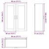 vidaXL K&uuml;chenschrank Ger&auml;ucherte Eiche 80 x 31 x 100 cm Holzwerkstoff