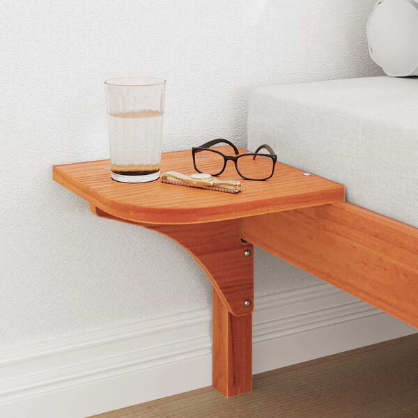 vidaXL Bettrahmen Wachsbraun 75 x 190 cm Massives Kiefernholz