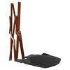 Lesli Living Butterfly-Stuhl 73x85x95 cm Grau und Braun