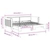 vidaXL Tagesbett Ausziehbar Blau 90x200 cm Samt