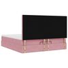 vidaXL Ottoman-Bett mit Matratzen Rosa 180x200 cm Samt