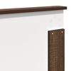 vidaXL Bettrahmen Braun Eichen-Optik 120 x 190 cm Massives Kiefernholz