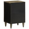 vidaXL Badschrank 38x33x58 cm Massivholz Mango