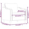 vidaXL Sofasessel Hellgelb 60 cm Stoff
