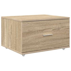 vidaXL Schubladenschrank mit Rad Braun 55 x 45 x 33,5 cm Holzwerkstoff