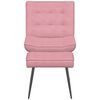 vidaXL Relaxsessel mit Hocker Rosa Samt