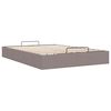 vidaXL Ottoman-Bett ohne Matratze Taupe 140x200 cm Stoff