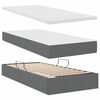 vidaXL Aufbewahrungsbett mit Matratze Dunkelgrau 100 x 200 cm