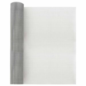 vidaXL Mesh Bildschirm 40 x 500 cm 20 Mesh Edelstahl 201 Silber
