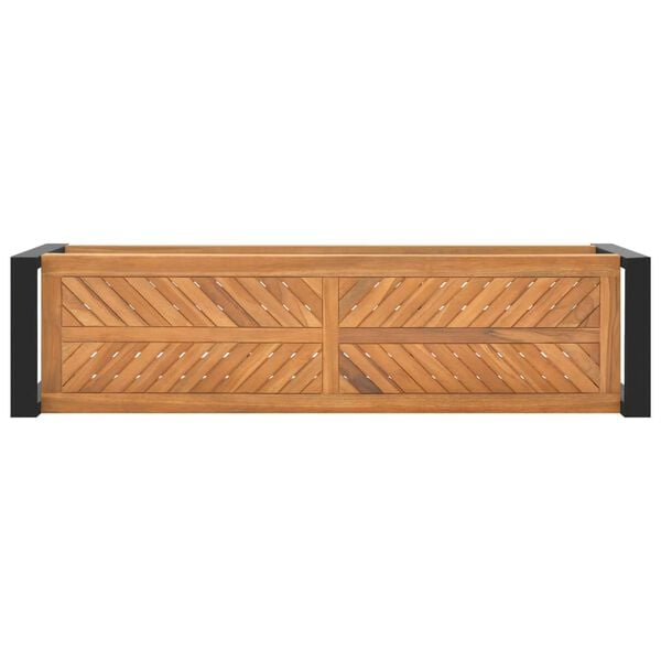 vidaXL Sitzbank 120 cm Massivholz Teak