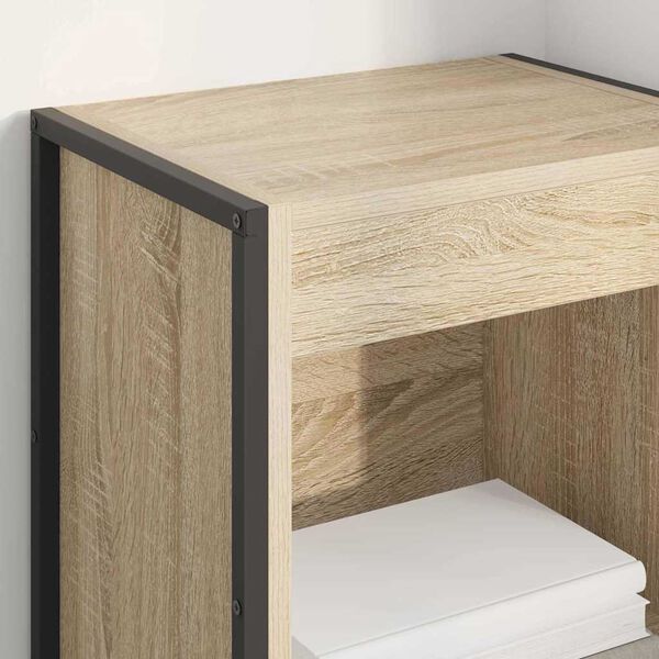 vidaXL B&uuml;cherregal Sonoma 80 x 30 x 155 cm Holzwerkstoff