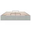 vidaXL Ottoman-Bett ohne Matratze Hellgrau 140x190 cm Samt