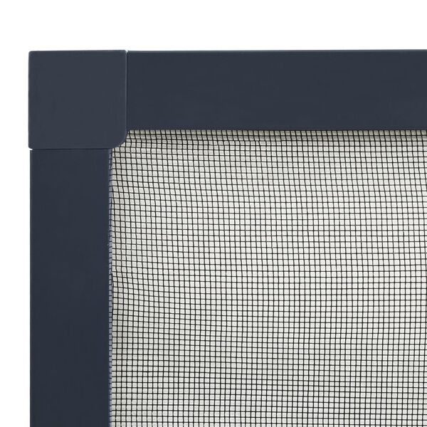 vidaXL Insektenschutz f&uuml;r Fenster Anthrazit 100x120 cm