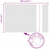 vidaXL Zaun mit Pfosten Silber 1,6 x 10 m Stahl