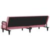vidaXL Schlafsofa mit Armlehnen Rosa Samt