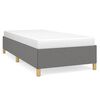 vidaXL Bettgestell ohne Matratze Dunkelgrau 90x190 cm Stoff