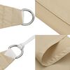 vidaXL Sonnensegel Oxford-Gewebe Dreieckig 6x6x6 m Beige