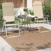 vidaXL Bereichsteppiche Moir&eacute; Quadratisch Natur 200 x 200 cm
