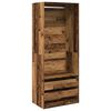 vidaXL Kleiderschrank Altholz-Optik 80x50x200 cm Holzwerkstoff