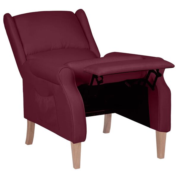 vidaXL Relaxsessel Verstellbar Lila Stoff