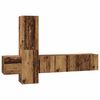 vidaXL TV-Schrankset Wandmontiert 5 pcs Altholz Holzwerkstoff