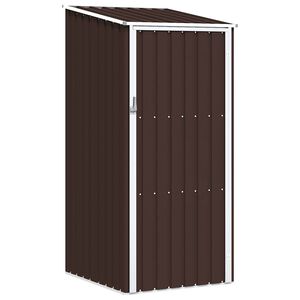 vidaXL Ger&auml;tehaus Braun 87x98x159 cm Verzinkter Stahl