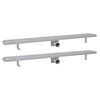 vidaXL Lineare Duschrinnen 2 Stk. Wellen 1030 x 140 mm Edelstahl