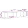 vidaXL Wandregale 2 Stk. Artisan-Eiche 90x18x20 cm Holzwerkstoff