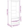 vidaXL Kleiderschrank Artisan-Eiche 80x50x200 cm Holzwerkstoff