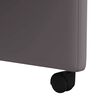 vidaXL Esszimmerst&uuml;hle mit Rollen 2 pcs Grau 58 x 65 x 98 cm
