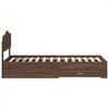 vidaXL Bettrahmen Braun Eichen-Optik 100 x 200 cm Holzwerkstoff