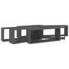 vidaXL W&uuml;rfelregale 6 Stk. Grau 60x15x23 cm Holzwerkstoff