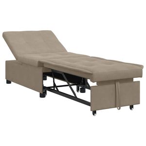vidaXL Schlafsofa Taupe 194 x 67 x 82 cm Mikrofaser