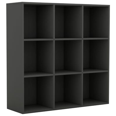 vidaXL Bücherregal Grau 98x29x97,5 cm Holzwerkstoff