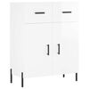 vidaXL Sideboard Hochglanz-Wei&szlig; 69,5x34x90 cm Holzwerkstoff