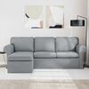vidaXL Sofa Hellgrau Gesamtabmessungen: 215 x 138 x 80 cm (B x T x H)