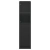 vidaXL Highboard mit Glast&uuml;r Schwarz 35x37x142 cm