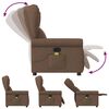 vidaXL Massagesessel Braun Stoff