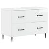vidaXL Waschbeckenschrank HAARLEM Hochglanz Wei&szlig; 82 x 41 x 58,5 cm