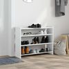 vidaXL Schuhregal Wei&szlig; 80x25x62 cm Holzwerkstoff