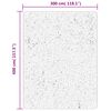 vidaXL Shaggy-Teppich PAMPLONA Hochflor Modern Creme Schwarz 300x400cm