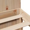 vidaXL Massivholzbett mit Regal ohne Matratze 140x190 cm Kiefer
