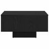 vidaXL Couchtisch Schwarz Eichen-Optik 60 x 60 x 31,5 cm Holzwerkstoff