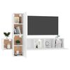 vidaXL 5-tlg. TV-Schrank-Set Wei&szlig; Holzwerkstoff