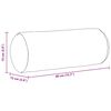 vidaXL Bolsterkissen 2 St&uuml;ck Gelb &Oslash; 15 x 40 cm Cordstoff